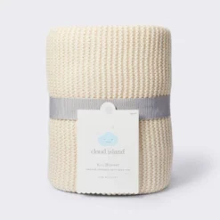 Knit Baby Blanket - Cream - Cloud Island™ -Little Kingdom Nursery GUEST 01c3d905 b810 4e3b b3c6 273371e0d888