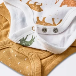 Baby 4pk Safari Animals Long Sleeve Bodysuit - Cloud Island™ -Little Kingdom Nursery GUEST 02bd04a6 5ee9 4a2a 9201 7b6c6cadbef4