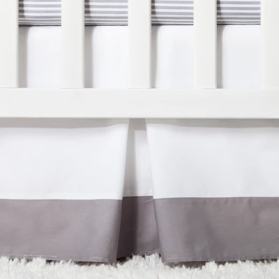 Crib Bedding Set Two By Two 4pc - Cloud Island™ Gray 3 Crib Bedding Set Two By Two 4pc - Cloud Island™ Gray - Image 3