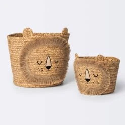 Braided Water Hyacinth Small Round Storage Decorative Basket - Cloud Island™ 5 Braided Water Hyacinth Small Round Storage Decorative Basket - Cloud Island™ -Little Kingdom Nursery GUEST 08251bcd 8684 4dda 85d5 7e48aef06926 1