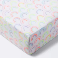 Fitted Crib Sheet Rainbows - Cloud Island™ - White 9 Fitted Crib Sheet Rainbows - Cloud Island™ - White -Little Kingdom Nursery GUEST 0c97f55d 5372 4e13 8f6f 652a51c03098