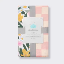 Fitted Jersey Crib Sheet - Painterly Floral - 2pk - Cloud Island™ -Little Kingdom Nursery GUEST 16b9b6bf 3764 4601 95c5 21504471d4c4