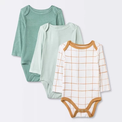Baby 3pk Modal Bodysuit - Cloud Island™ Mint Green 4 Baby 3pk Modal Bodysuit - Cloud Island™ Mint Green - Image 4