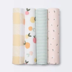 Flannel Baby Blankets Citrus - Cloud Island™ 4pk -Little Kingdom Nursery GUEST 266f5ff7 1456 42f1 89ae 0d0bc64a3bc0