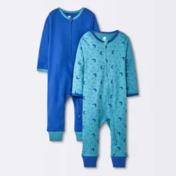 Baby Boys' 2pk Safari Animals Zip Romper - Cloud Island™ -Little Kingdom Nursery GUEST 2d0e9083 cdac 47e1 a2bf 0c51c9affe5b