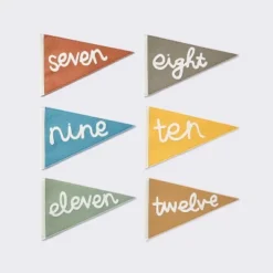 Milestone Felt Pennants - Multi Color - Cloud Island™ -Little Kingdom Nursery GUEST 2d655339 351b 4fa7 a813 a9115447fe87