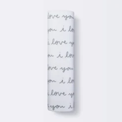 Muslin Swaddle Blanket I Love You - Cloud Island™ White 7 Muslin Swaddle Blanket I Love You - Cloud Island™ White -Little Kingdom Nursery GUEST 2e82ef46 427d 4db4 875c ed36e782c3db