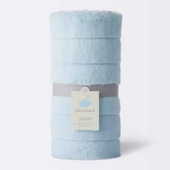 Faux Fur With Channel Carving Baby Blanket - Cloud Island™ - Light Blue -Little Kingdom Nursery GUEST 31d2cbc6 2b68 4831 954c 328cef1bd018
