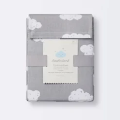 Crib Fitted Sheet Clouds - Cloud Island™ Gray 8 Crib Fitted Sheet Clouds - Cloud Island™ Gray -Little Kingdom Nursery GUEST 34e857bd 9e49 4e3d 81ab a4485fed11d8