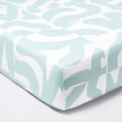 Fitted Crib Sheet Tile Print - White/Seafoam - Cloud Island™ 7 Fitted Crib Sheet Tile Print - White/Seafoam - Cloud Island™ -Little Kingdom Nursery GUEST 372faedb d7ea 47b0 b77c 3a53384b58fd