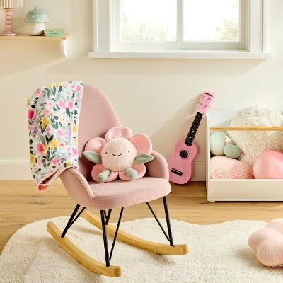 Plush Baby Blanket - Painterly Floral - Cloud Island™ 1 Plush Baby Blanket - Painterly Floral - Cloud Island™