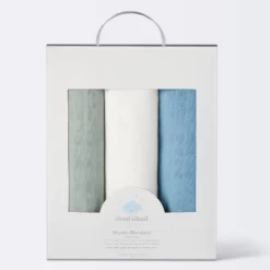 Muslin Swaddle Baby Blanket - Blue Neutrals - 3pk - Cloud Island™ 6 Muslin Swaddle Baby Blanket - Blue Neutrals - 3pk - Cloud Island™ -Little Kingdom Nursery GUEST 42c58f7d 0c11 439b 93b4 04739621ee7d