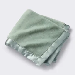 Solid Satin Edge Plush Blanket - Green - Cloud Island™ 7 Solid Satin Edge Plush Blanket - Green - Cloud Island™ -Little Kingdom Nursery GUEST 4ba2c7f5 9414 4ec2 9336 3df45fbe593b