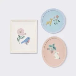 3pk Story Book Floral Framed Wall Art - Cloud Island™ -Little Kingdom Nursery GUEST 51e0753a d579 4540 b82a 995edd64f502