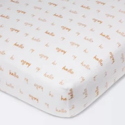Flannel Fitted Crib Sheet Hello Script - Cloud Island™ 9 Flannel Fitted Crib Sheet Hello Script - Cloud Island™ -Little Kingdom Nursery GUEST 5aaad789 aa60 4d51 822b ef5c3c5a98a2
