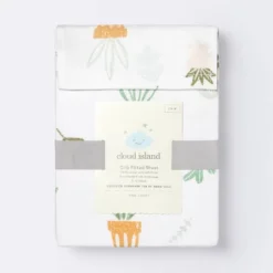 Fitted Crib Sheet Plants - Cloud Island™ -Little Kingdom Nursery GUEST 5b720391 d5a1 4b7f b326 7770d2a1916b