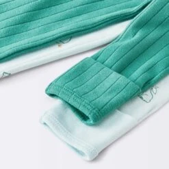 Baby Boys' 2pk Cozy Wide Ribbed Animals Sleep N' Play - Cloud Island™ Blue -Little Kingdom Nursery GUEST 60e604d6 0867 4d99 8d16 0f40a3f644d0