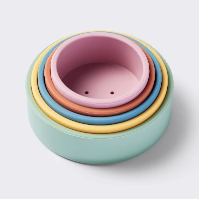 Cup Stacker Silicone Toy - Cloud Island™ 2 Cup Stacker Silicone Toy - Cloud Island™ - Image 2