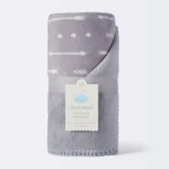 Plush Baby Blanket - Gray Arrows - Cloud Island™ 5 Plush Baby Blanket - Gray Arrows - Cloud Island™ -Little Kingdom Nursery GUEST 6a4f9aea 8785 4fe2 87f0 7477c2a902f9