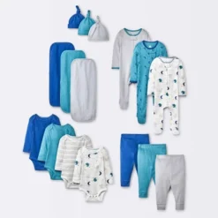 Baby Boys' 16pk Layette Gifting Bundle - Cloud Island™ Blue -Little Kingdom Nursery GUEST 73b903eb 5896 453a aeb8 ee04930c2ca7