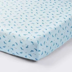 Cotton Fitted Crib Sheet - Whales - Cloud Island™ -Little Kingdom Nursery GUEST 747fecfc 34e5 4675 9934 4f32a2c97a48