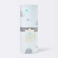 Jersey Knit Reversible Blanket Adventure Awaits - Cloud Island™ - Light Blue -Little Kingdom Nursery GUEST 76c5b544 230a 4873 9d74 da1ed81aa575