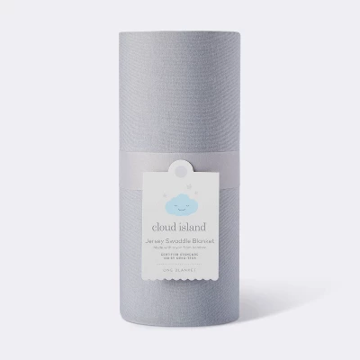 Rayon From Bamboo Swaddle Baby Blanket - Gray - Cloud Island™ 3 Rayon From Bamboo Swaddle Baby Blanket - Gray - Cloud Island™ - Image 3