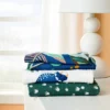 Muslin Swaddle Blanket Dino-snore - Cream/Blue/Green - 3pk - Cloud Island™