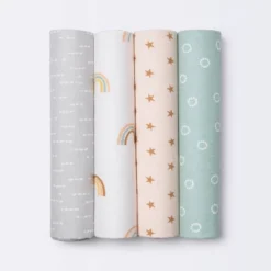 Flannel Baby Blankets Rainbow - Cloud Island™ 4pk 5 Flannel Baby Blankets Rainbow - Cloud Island™ 4pk -Little Kingdom Nursery GUEST 7e6e6d41 5d19 4627 bade d95e01d221dc