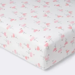 Crib Fitted Sheet Flamingos - Cloud Island™ - Pink/White 7 Crib Fitted Sheet Flamingos - Cloud Island™ - Pink/White -Little Kingdom Nursery GUEST 80c34a0e 6592 402d b527 a9239a86c7e8