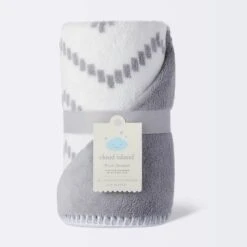 Plush Baby Blanket - Chevron - Gray - Cloud Island™ 5 Plush Baby Blanket - Chevron - Gray - Cloud Island™ -Little Kingdom Nursery GUEST 839a0711 d92f 488f 9431 2e26fcef0a1f