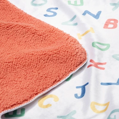 Velboa Blanket Alphabet - Cloud Island™ - Coral 2 Velboa Blanket Alphabet - Cloud Island™ - Coral - Image 2