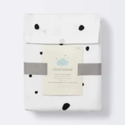 Fitted Crib Sheet Scatter Dot - Cloud Island™ - Black/Cream 8 Fitted Crib Sheet Scatter Dot - Cloud Island™ - Black/Cream -Little Kingdom Nursery GUEST 8ef1ebcb 32b2 45d3 acd5 464544b785b8
