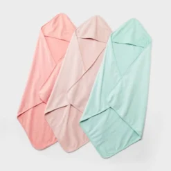 Baby 3pk Muslin Hooded Towel - Cloud Island™ -Little Kingdom Nursery GUEST 92101475 cbc5 4b2e ab2e f4c92896b6d0