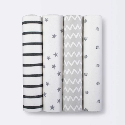 Flannel Baby Blankets Hedgehog 4pk - Cloud Island™ 3 Flannel Baby Blankets Hedgehog 4pk - Cloud Island™ - Image 3