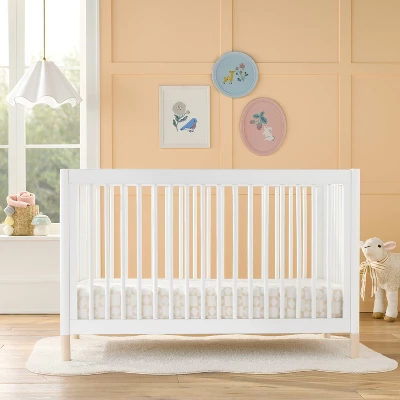 Fitted Jersey Crib Sheet - Stripes & Checks - 2pk - Cloud Island™ 1 Fitted Jersey Crib Sheet - Stripes & Checks - 2pk - Cloud Island™