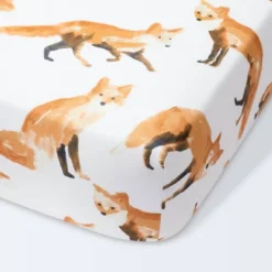 Crib Fitted Sheet - Cloud Island™ Foxes -Little Kingdom Nursery GUEST a60b276f d242 419b b814 2d19e6964a44