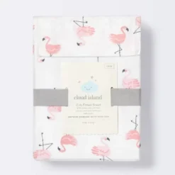 Crib Fitted Sheet Flamingos - Cloud Island™ - Pink/White 6 Crib Fitted Sheet Flamingos - Cloud Island™ - Pink/White -Little Kingdom Nursery GUEST abd90b86 290f 4fdb b474 ae1630183174
