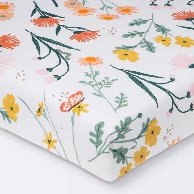 Fitted Crib Sheet - Cloud Island™ Garden Floral 5 Fitted Crib Sheet - Cloud Island™ Garden Floral - Image 5