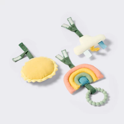 Wood Play Gym + Hanging Toys Set - Cloud Island™ 2 Wood Play Gym + Hanging Toys Set - Cloud Island™ - Image 2