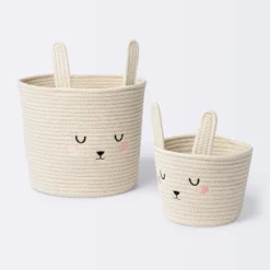 Coiled Rope Small Round Storage Basket - Rabbit - Cloud Island™ -Little Kingdom Nursery GUEST af7f0e09 bdf8 4734 a3ec 70dd06adeeb5