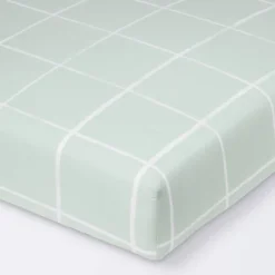 Fitted Crib Sheet - Cloud Island™ Mint Windowpane -Little Kingdom Nursery GUEST b280bd5a 8c70 4832 9f44 14928cc5a254