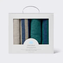 Flannel Baby Blankets - Cool Metallic - 4pk - Cloud Island™ 6 Flannel Baby Blankets - Cool Metallic - 4pk - Cloud Island™ -Little Kingdom Nursery GUEST b589d781 c664 4d2b b110 d397d2a9b0ab