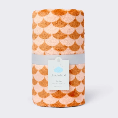 Orange Scallop Halloween Baby Blanket - Cloud Island™ 3 Orange Scallop Halloween Baby Blanket - Cloud Island™ - Image 3