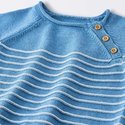Baby Boys' Striped Sweater Set - Cloud Island™ Blue 2 Baby Boys' Striped Sweater Set - Cloud Island™ Blue - Image 2