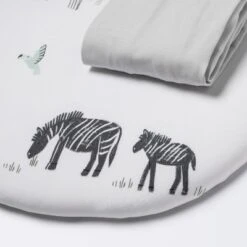 Jersey Bassinet Sheet 2pk - Cloud Island™ Two By Two Animals And Solid Gray -Little Kingdom Nursery GUEST b8ae3fef ec89 406e ae05 5397f0689272