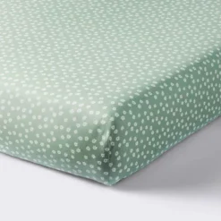 Cotton Fitted Crib Sheet - Daisies Green - Cloud Island™ 7 Cotton Fitted Crib Sheet - Daisies Green - Cloud Island™ -Little Kingdom Nursery GUEST bfab0613 878e 48b6 847d 47c25ef9e680