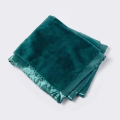 Solid Satin Edge Plush Baby Blanket - Green - Cloud Island™ -Little Kingdom Nursery GUEST caf56ba3 c66f 459e 84fc a13ca5181eef