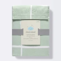 Fitted Crib Sheet - Cloud Island™ Mint Windowpane -Little Kingdom Nursery GUEST cbc12d02 bfe1 469c 8ee6 aa8b3b9a518f