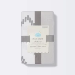 Jersey Bassinet Sheet - Cloud Island™ Gray Chevron And Solid Gray - 2pk -Little Kingdom Nursery GUEST cec64ab8 688f 4bff b37c 41b6dc60693d